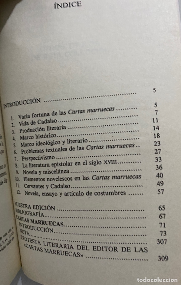 Libros de segunda mano: Cartas Marruecas - CADALSO, Jos&eacute; - Foto 4