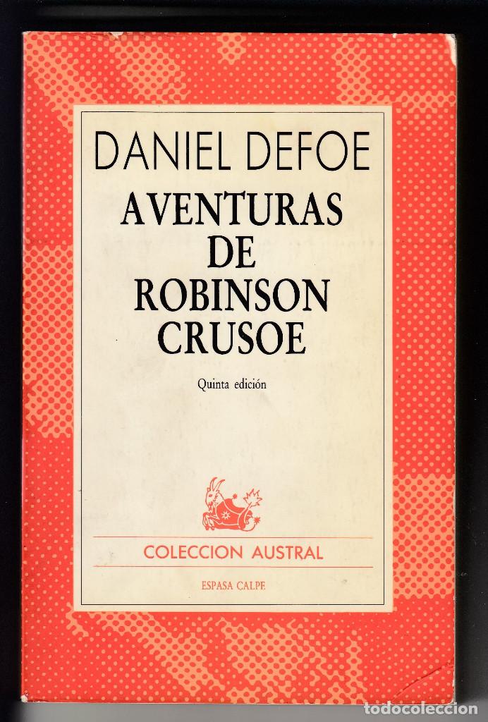 Libros de segunda mano: AVENTURAS DE ROBINSON CRUSOE, DANIEL DEFOE, Env&iacute;o gratis, AUSTRAL - Foto 1