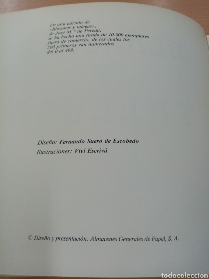 Libros de segunda mano: Blasones y Talegas - Jos&eacute; M. De Pereda - Foto 2