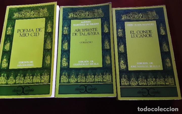 Libros de segunda mano: LOTE DE TRES LIBROS DE CLASICOS CASTALIA. - Foto 1
