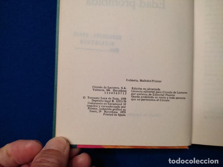 Libros de segunda mano: EDAD PROHIBIDA Torcuato Luca de Tena Ed. C&iacute;rculo de Lectores 1970 - Foto 4