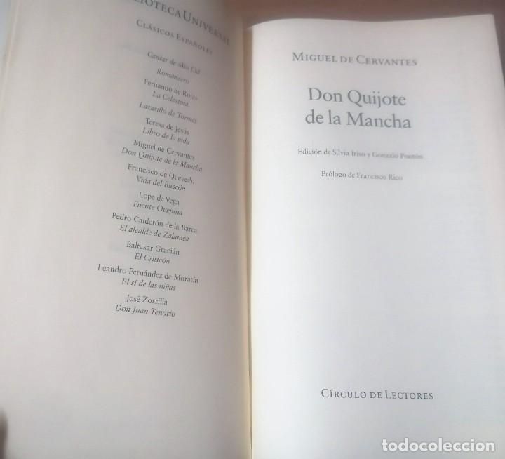 Libros de segunda mano: Don Quijote de la Mancha, C&iacute;rculo de lectores, 2000 - Foto 3