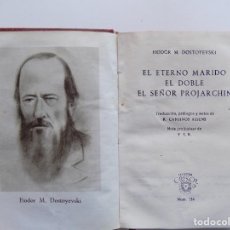 Libros de segunda mano: LIBRERIA GHOTICA. DOSTOYEVSKI. EL ETERNO MARIDO... AGUILAR 1951. CRISOL 134. PAPEL BIBLIA. Lote 293662658