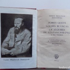 Libros de segunda mano: LIBRERIA GHOTICA. DOSTOYEVSKI. POBRES GENTES. AGUILAR 1952. CRISOL 93. PAPEL BIBLIA. Lote 293667278