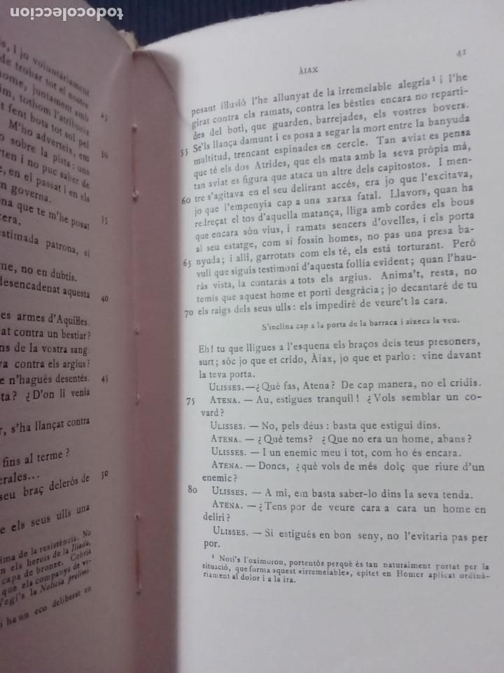 Libros de segunda mano: TRAG&Egrave;DIES. S&Ograve;FOCLES. VOL. II i IV. FUNDACI&Oacute; BERNAT METGE, - Foto 5