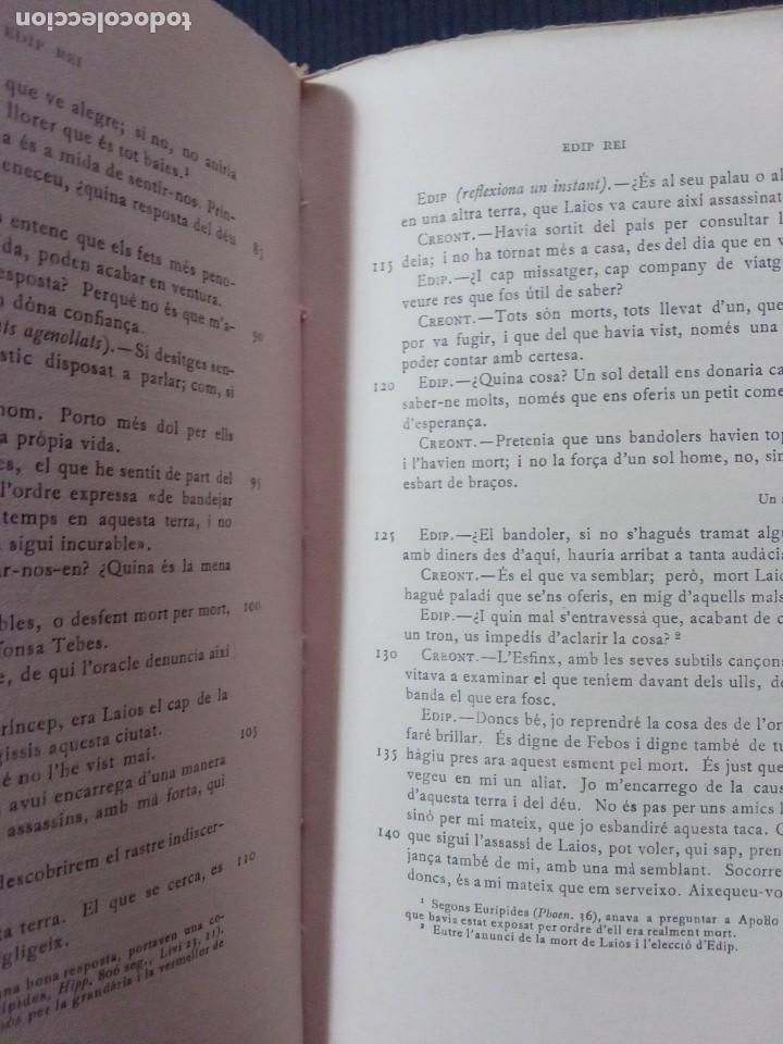 Libros de segunda mano: TRAG&Egrave;DIES. S&Ograve;FOCLES. VOL. II i IV. FUNDACI&Oacute; BERNAT METGE, - Foto 7