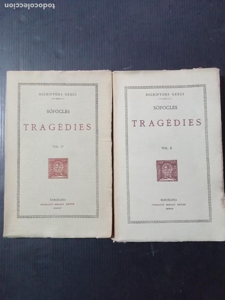 Libros de segunda mano: TRAG&Egrave;DIES. S&Ograve;FOCLES. VOL. II i IV. FUNDACI&Oacute; BERNAT METGE, - Foto 1
