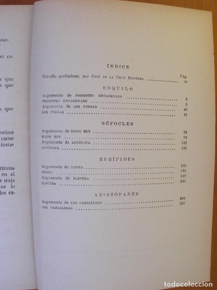 Libros de segunda mano: POETAS DRAM&Aacute;TICOS GRIEGOS / ESQUILO - S&Oacute;FOCLES - EUR&Iacute;PIDES - ARIST&Oacute;FANES - Foto 3