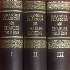 Libros de segunda mano: CHARLES DICKENS - COMPLETA EN 3 VOLUMENES - GRANDES CLASICOS - AGUILAR - 1991 ( PERFECTO ESTADO). Lote 293974713