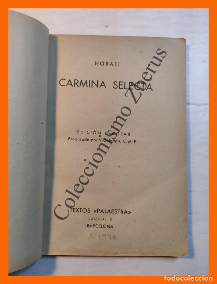Libros de segunda mano: Carmina Selecta. (texto latino) - Horati - Foto 2