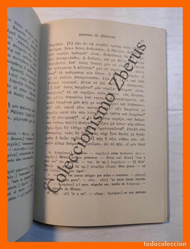 Libros de segunda mano: Defensa de Socrates - Platon - Foto 2