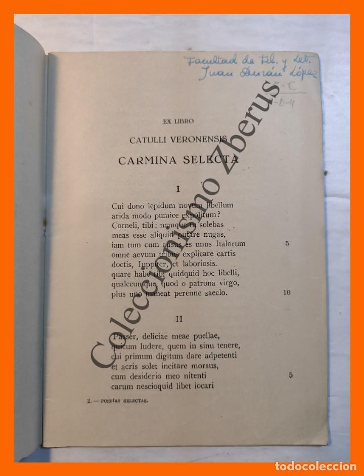 Libros de segunda mano: Poesias Selectas (Texto Latino) - Catulo de Verona - Foto 2