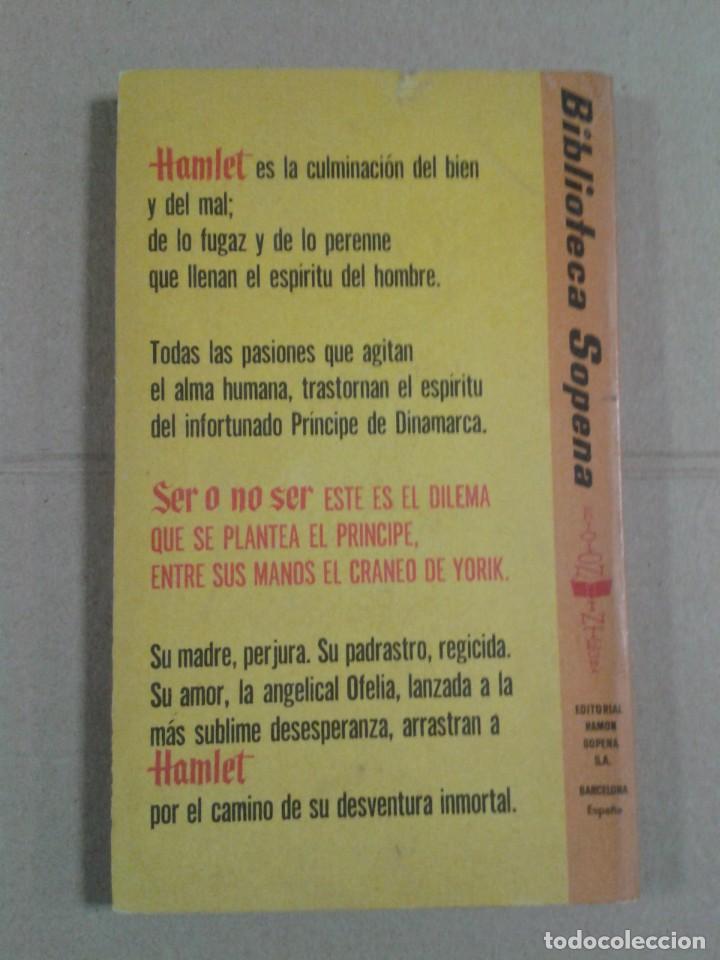 Libros de segunda mano: HAMLET. SHAKESPEARE. Sopena - Foto 2