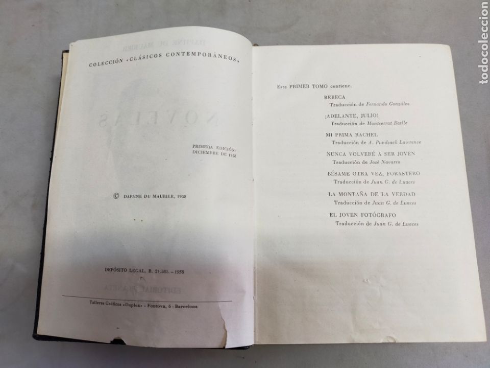 Libros de segunda mano: NIVELAS, DAPHNE DE MAURIER. ED PLANETA 1958. EN PIEL. - Foto 7