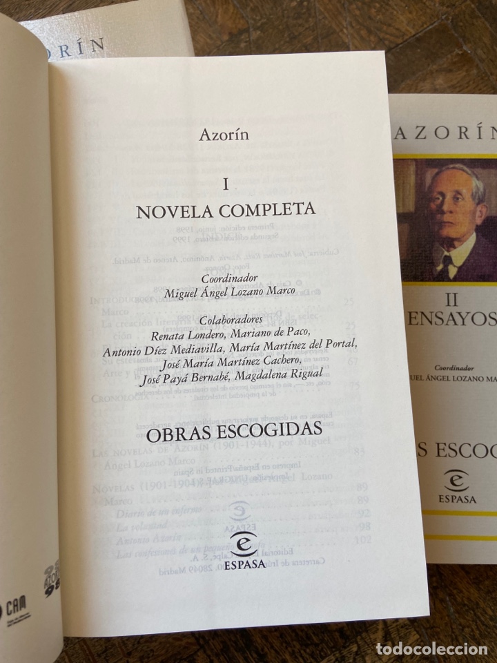 Libros de segunda mano: Azor&iacute;n - Obras Escogidas 3 vol. - Espasa (1999) env&iacute;o GRATIS - Foto 8