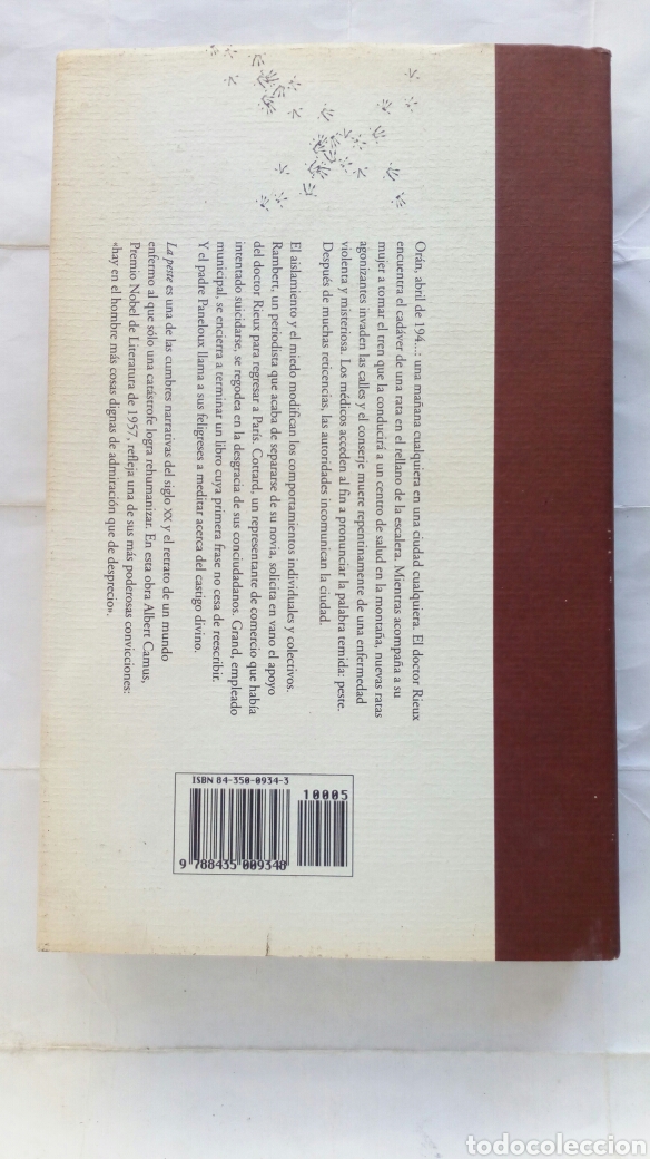 Libros de segunda mano: La peste. Albert Camus. Edhasa. - Foto 2