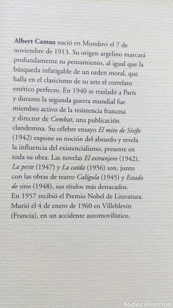Libros de segunda mano: La peste. Albert Camus. Edhasa. - Foto 3