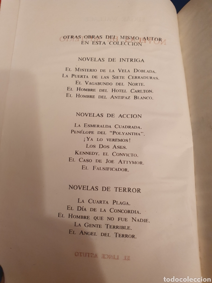 Libros de segunda mano: NOVELAS DE MISTERIO EDGAR WALLACE AGUILAR - Foto 3