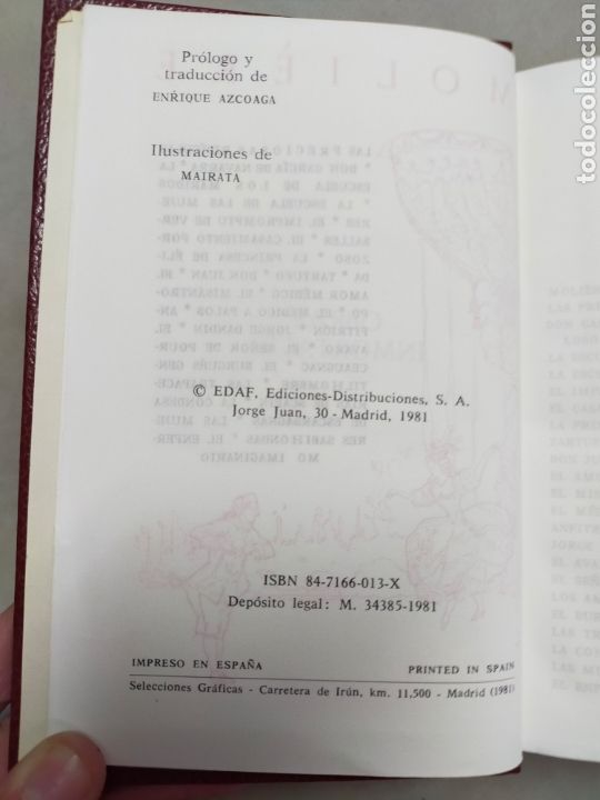 Libros de segunda mano: OBRAS INMORTALES: MOLIERE. EDAF EDICIONES 1981 - Foto 8