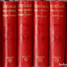 Libros de segunda mano: OBRAS COMPLETAS DE BENITO PÉREZ GALDOS, EPIDODIOS NACIONALES Y NOVELAS - ED. AGUILAR. Lote 400927244