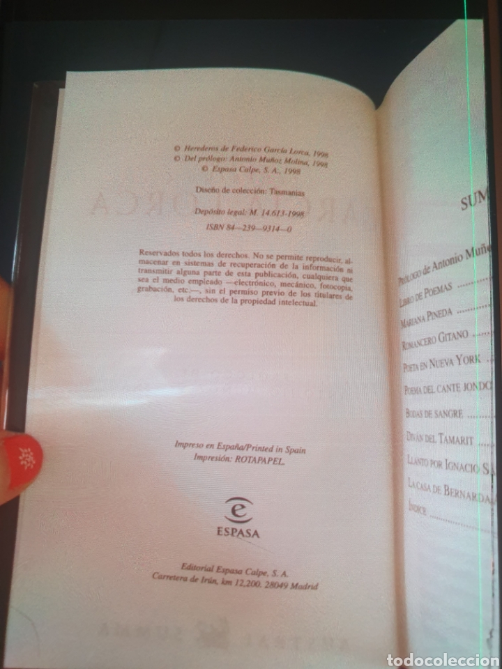 Libros de segunda mano: FEDERICO GARC&Iacute;A LORCA RARO Y DIFICIL AUSTRAL SUMMA ESPASA OBRAS SELECTAS - Foto 7