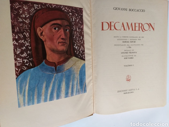 Libros de segunda mano: Decamer&oacute;n Boccaccio .Volumen I . Ediciones Nauta 1966 - Foto 7
