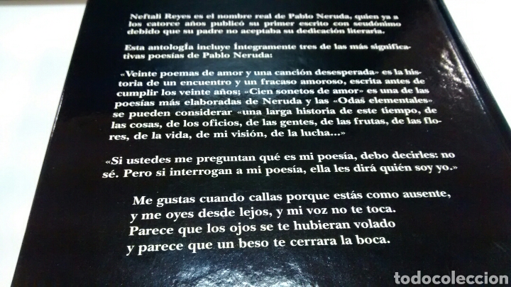 Libros de segunda mano: ANTOLOGIA POETICA DE PABLO NERUDA (OPTIMA) - Foto 2