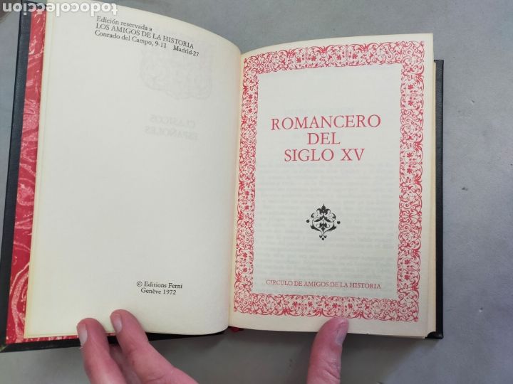 Libros de segunda mano: ROMANCERO DEL SIGLO XV. EDICIONES FERMI. 1972. - Foto 3