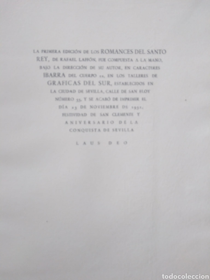 Libros de segunda mano: Romances del Santo Rey / Rafael Laff&oacute;n - Foto 4
