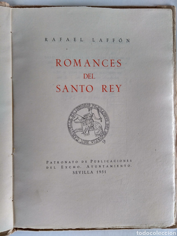Libros de segunda mano: Romances del Santo Rey / Rafael Laff&oacute;n - Foto 1