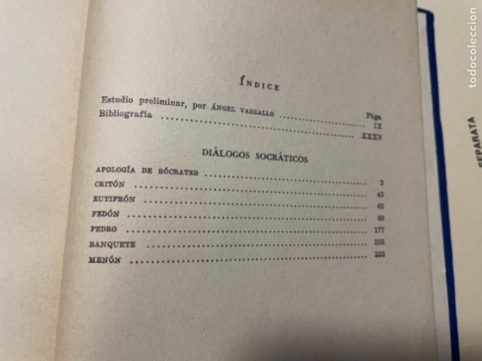 Libros de segunda mano: DIALOGOS SOCRATICOS, Platon, Clasicos Jackson - Foto 4