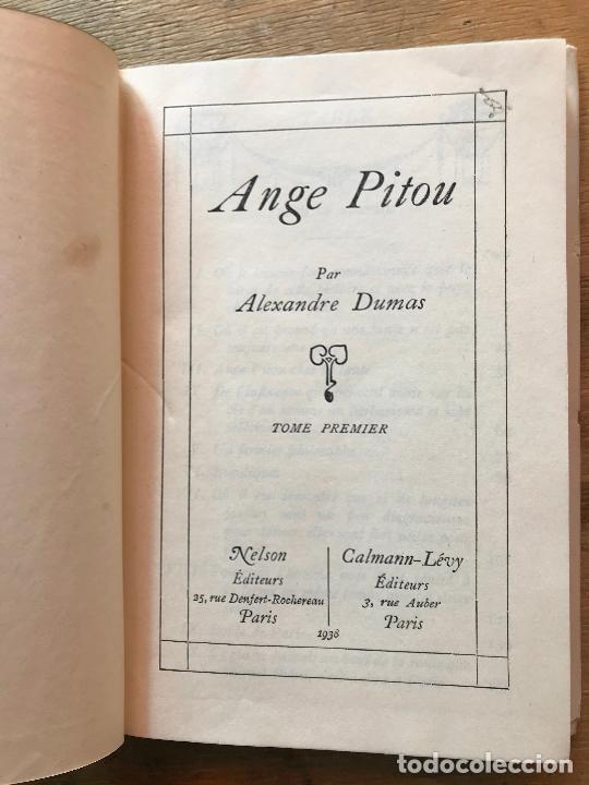 Libros de segunda mano: ALEXANDRE DUMAS. AMGE PITOU. 2 TOMOS. (LIBRO EN FRANC&Eacute;S). - Foto 3