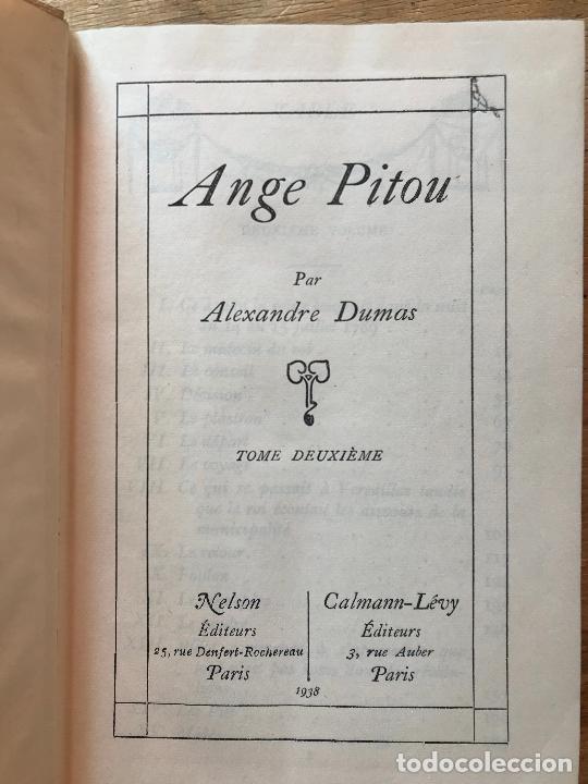 Libros de segunda mano: ALEXANDRE DUMAS. AMGE PITOU. 2 TOMOS. (LIBRO EN FRANC&Eacute;S). - Foto 4