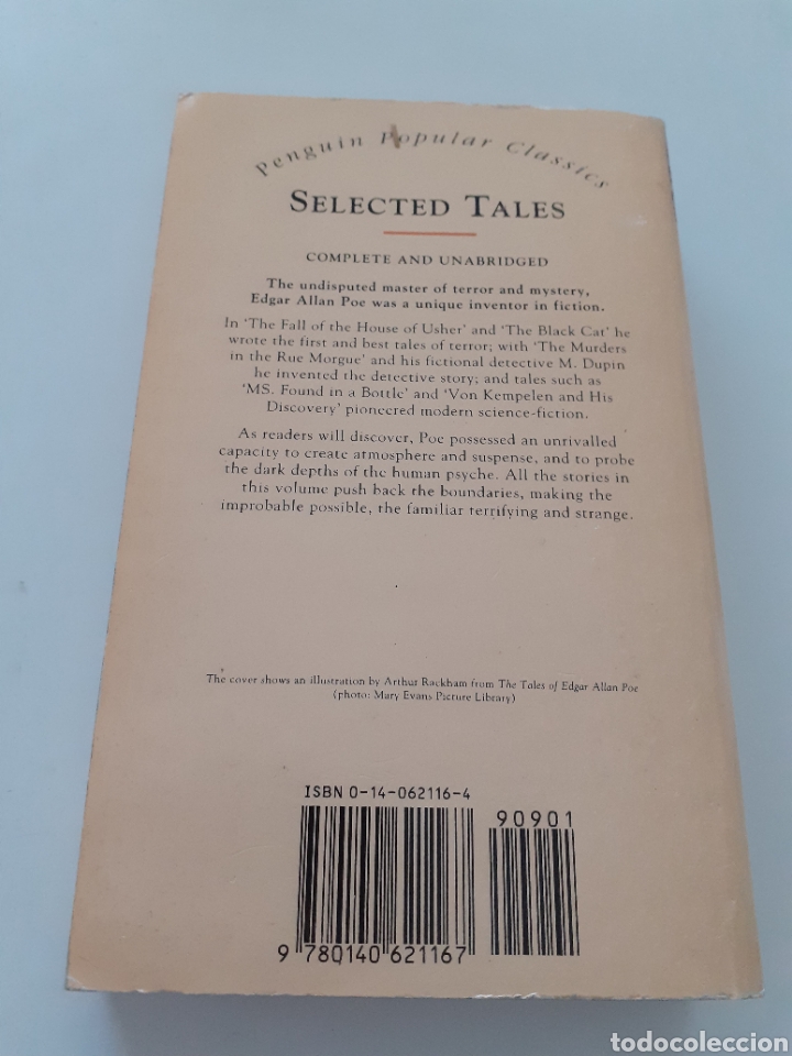 Libros de segunda mano: Selected Tales, Edgar Allan Poe, ingl&eacute;s 1994 - Foto 6