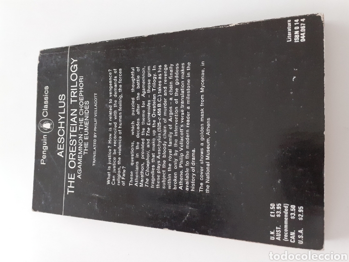 Libros de segunda mano: The Orestrian Trilogy, Aeschylus, ingl&eacute;s, Penguin Classics - Foto 2