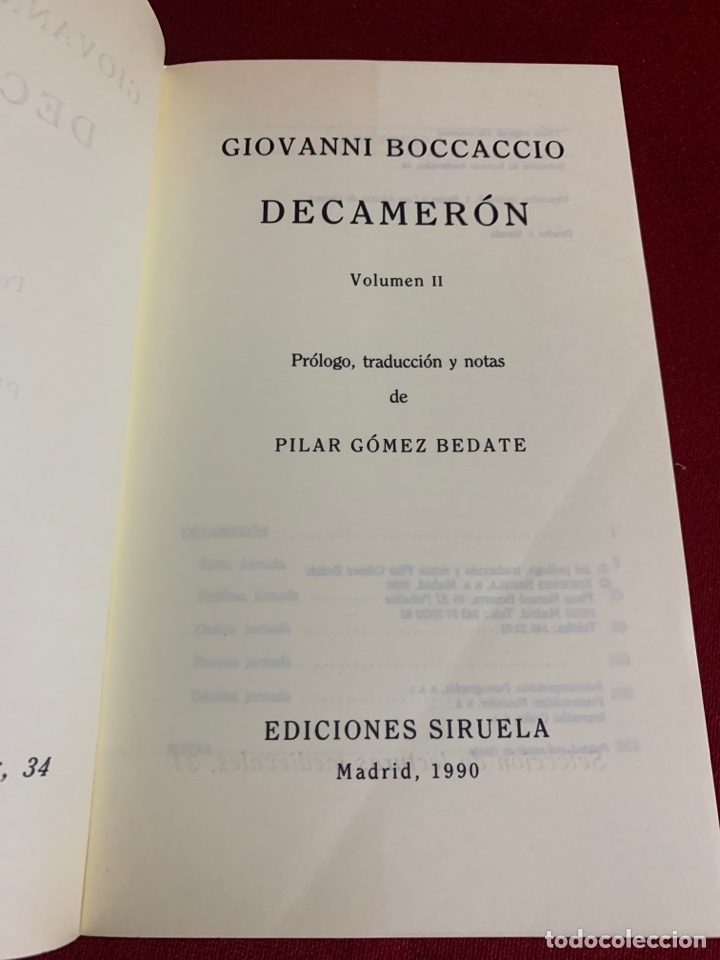 Libros de segunda mano: Decamer&oacute;n . Volumen I y II. Giovanni Boccaccio. - Foto 9