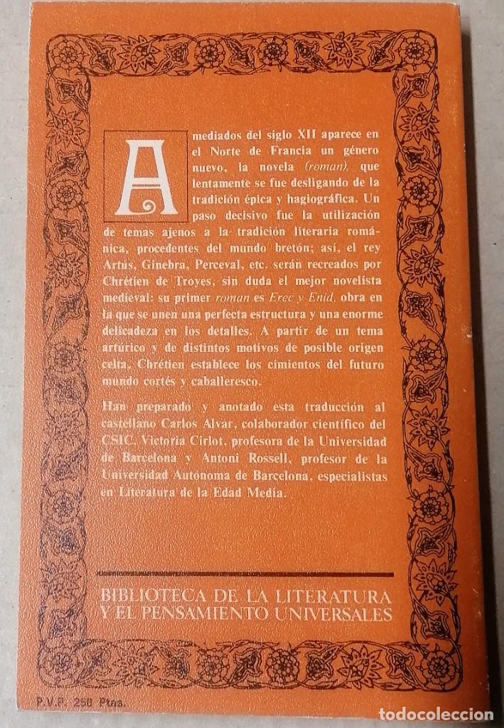 Libros de segunda mano: Chretien de Troyes, Erec y Enid, Editora Nacional, 1982 - Foto 3