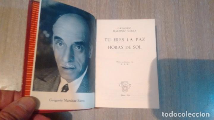Libros de segunda mano: GREGORIO M. SIERRA - TU ERES L APAZ - COL. CRISOL - Foto 2