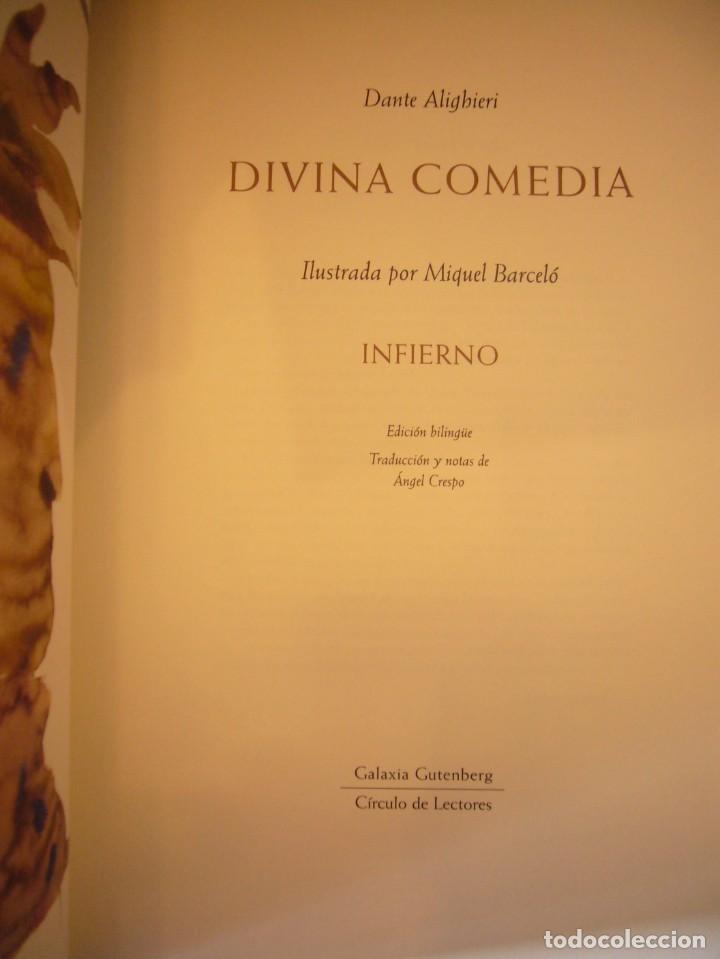 Libros de segunda mano: DANTE ALIGHIERI: DIVINA COMEDIA. ILUSTR. MIQUEL BARCELÓ. 3 VOLS. (GALAXIA GUTENBERG/ CÍRCULO, 2003) - Foto 6 - 303255858