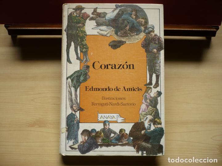 Libros de segunda mano: Coraz&oacute;n. Amicis. Laur&iacute;n, Anaya, 1990. Ex-Libris. - Foto 2