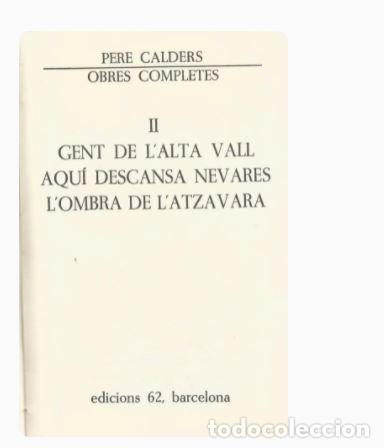 Libros de segunda mano: PERE CALDERS - OBRES COMPLETES/2 - Foto 2