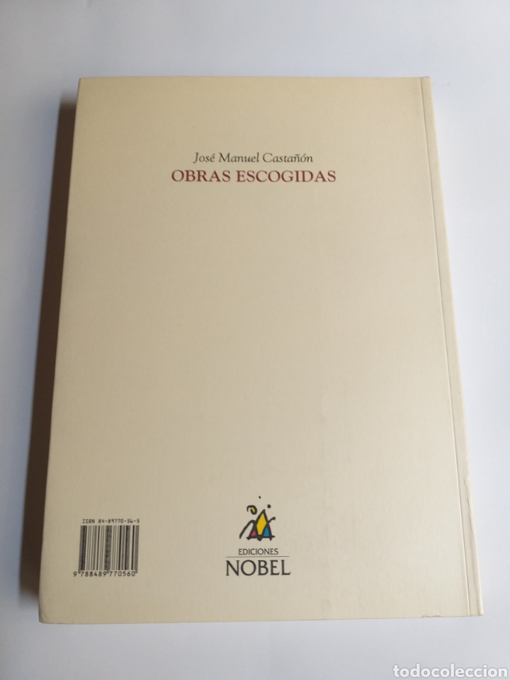 Libros de segunda mano: Obras escogidas Jos&eacute; Manuel Casta&ntilde;&oacute;n . Ediciones Nobel - Foto 10