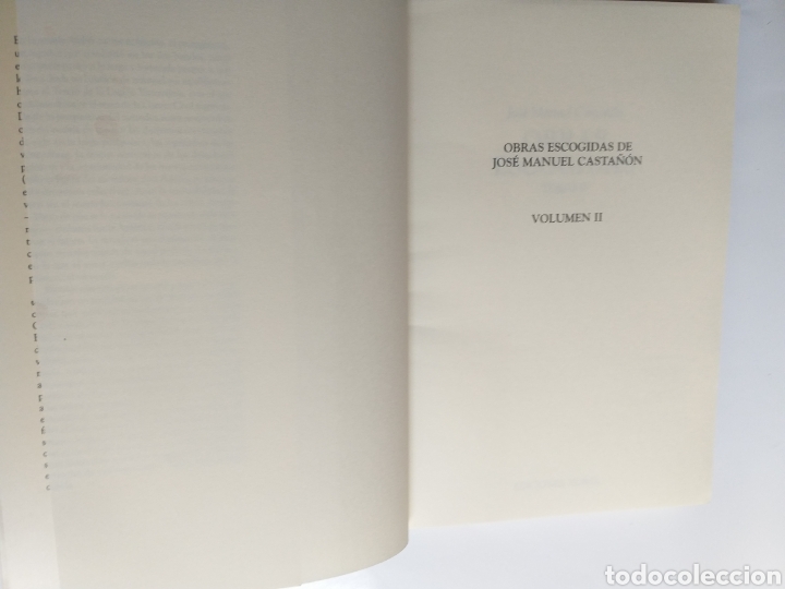 Libros de segunda mano: Obras escogidas Jos&eacute; Manuel Casta&ntilde;&oacute;n . Ediciones Nobel - Foto 11
