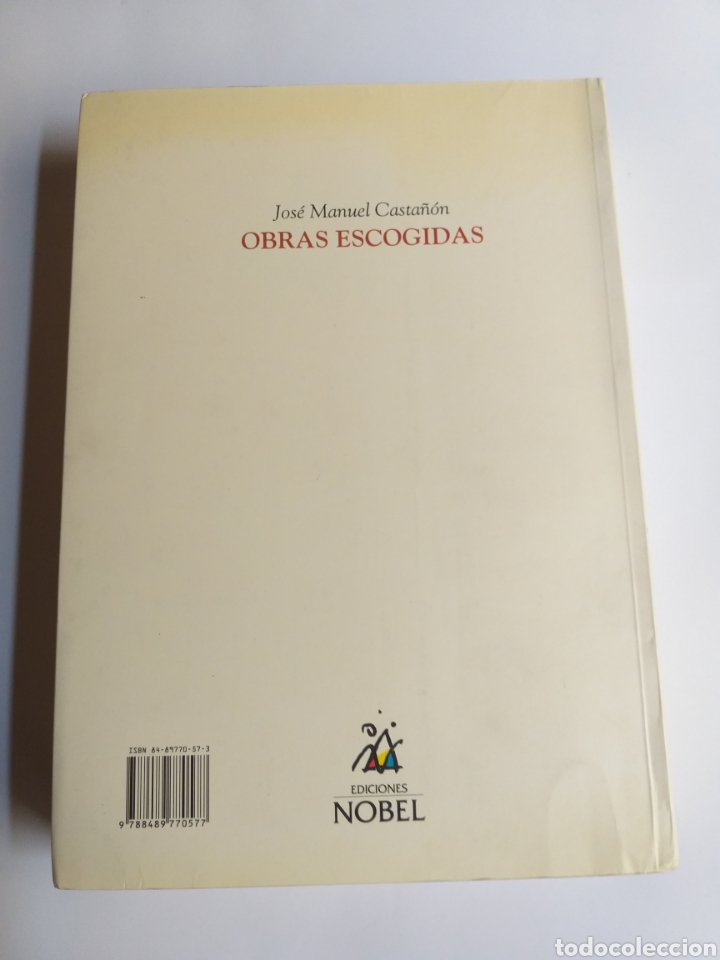 Libros de segunda mano: Obras escogidas Jos&eacute; Manuel Casta&ntilde;&oacute;n . Ediciones Nobel - Foto 18