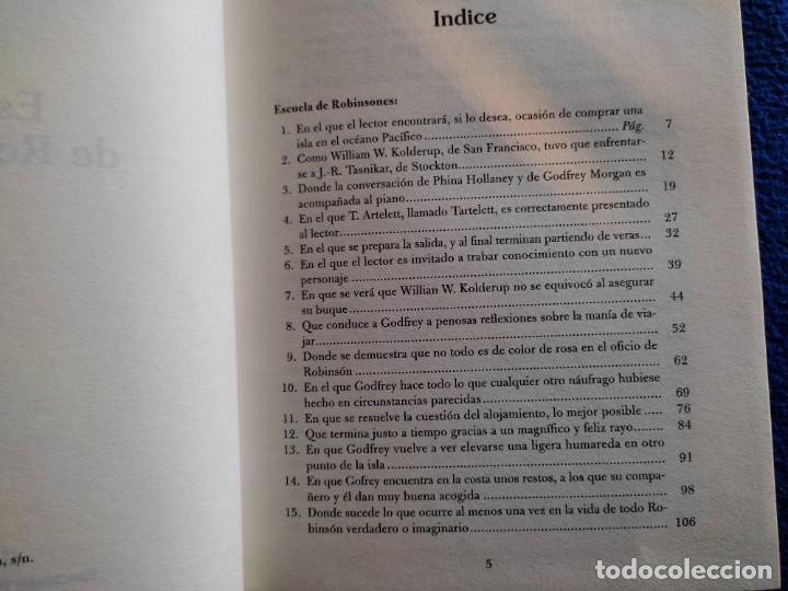 Libros de segunda mano: Escuela de Robinsones Julio Verne Ediciones Rueda A&ntilde;o 2000 - Foto 5