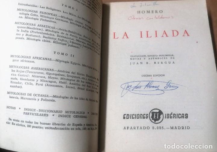 Libros de segunda mano: Homero, La Iliada, ediciones Ib&eacute;ricas, Madrid, 1965 - Foto 3