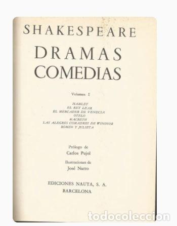 Libros de segunda mano: DRAMAS COMEDIAS - W. SHAKESPEARE 2 VOL. - Foto 2