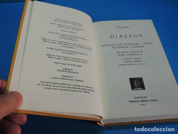 Libros de segunda mano: PLAT&Oacute;.- DI&Agrave;LEGS. DEFENSA DE S&Ograve;CRATES. CRIT&Oacute; EUT&Iacute;FRON. LAQUES - Foto 3