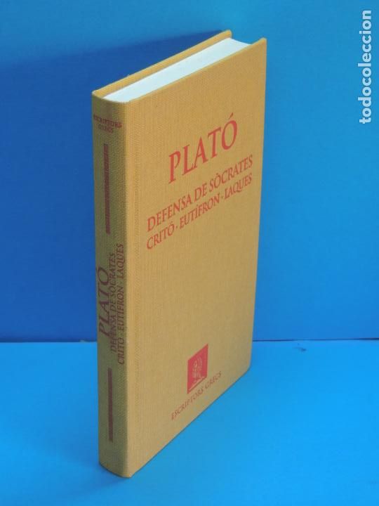 Libros de segunda mano: PLAT&Oacute;.- DI&Agrave;LEGS. DEFENSA DE S&Ograve;CRATES. CRIT&Oacute; EUT&Iacute;FRON. LAQUES - Foto 1
