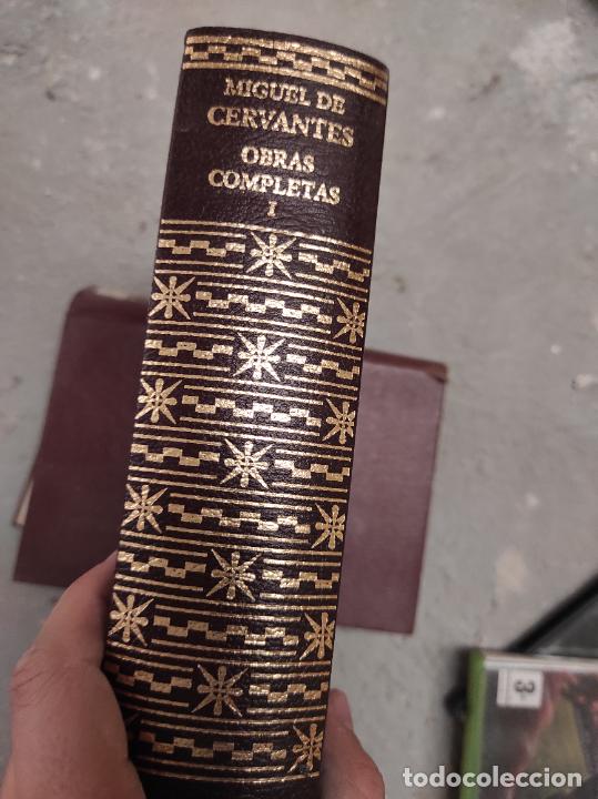 Libros de segunda mano: Obras completas: Miguel de Cervantes. Aguilar 2003. 2 tomos - Foto 2